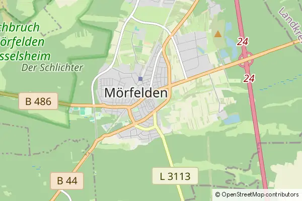 Mapa Morfelden-Walldorf