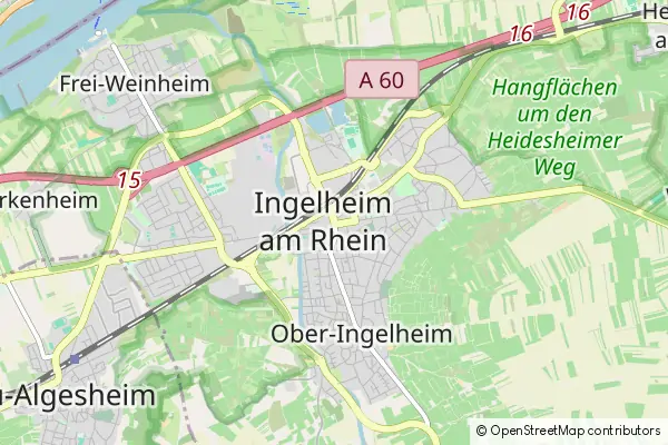 Mapa Ingelheim