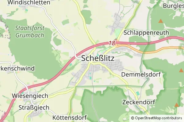 Mapa Scheßlitz