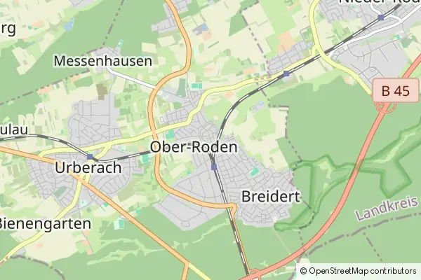 Mapa Roedermark