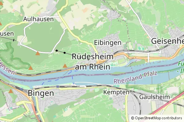 Mapa Ruedesheim am Rhein