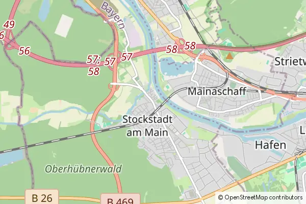 Mapa Stockstadt am Main