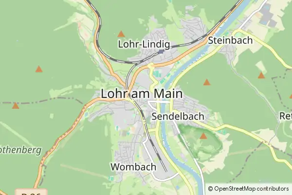 Mapa Lohr am Main