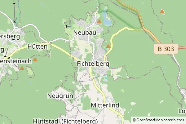 Mapa Fichtelberg