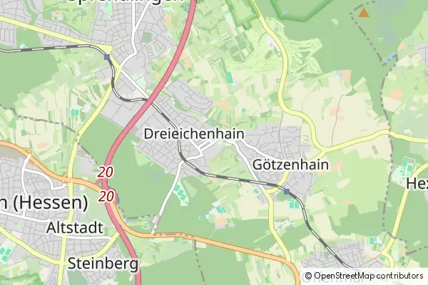 Mapa Dreieich