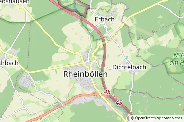 Mapa Rheinböllen