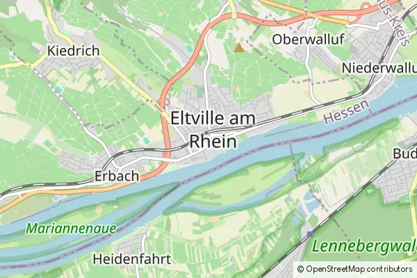 Mapa Eltville am Rhein