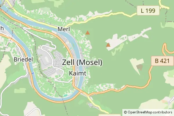 Mapa Zell (Mosel)