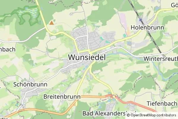 Mapa Wunsiedel