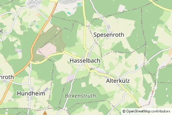 Mapa Hasselbach