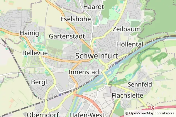 Mapa Schweinfurt