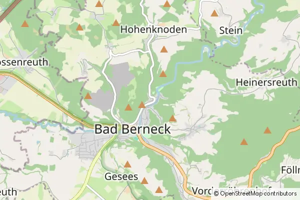 Mapa Bad Berneck im Fichtelgebirge