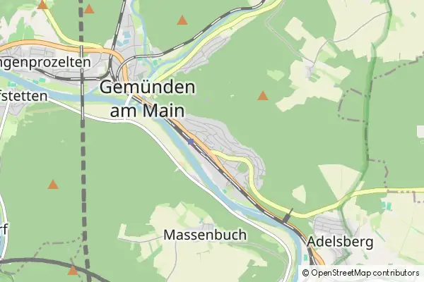 Mapa Gemunden am Main