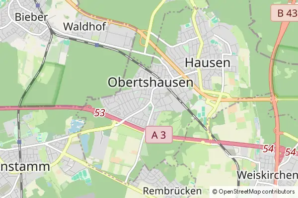 Mapa Obertshausen