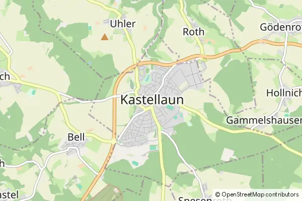 Mapa Kastellaun