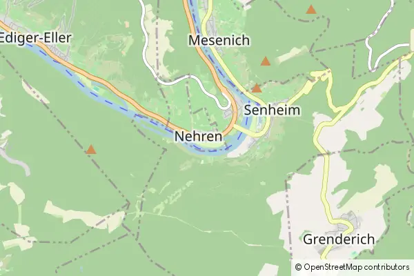 Mapa Nehren