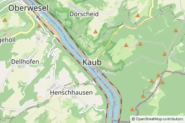 Mapa Kaub