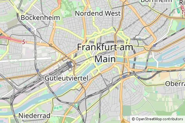 Mapa Frankfurt