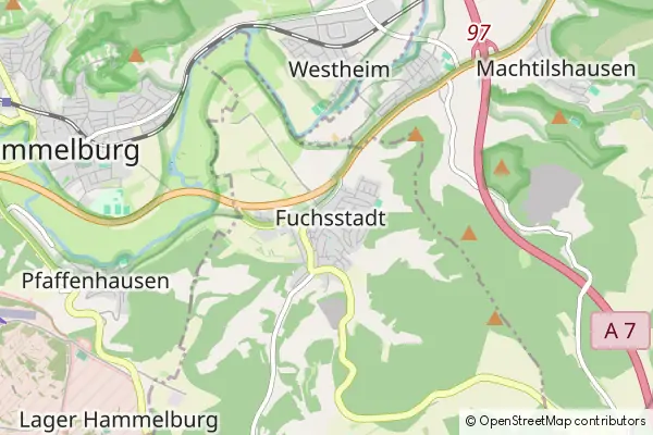 Mapa Fuchsstadt