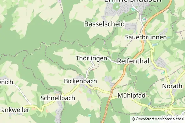 Mapa Thoerlingen