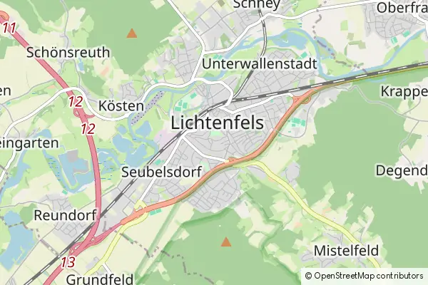 Mapa Lichtenfels