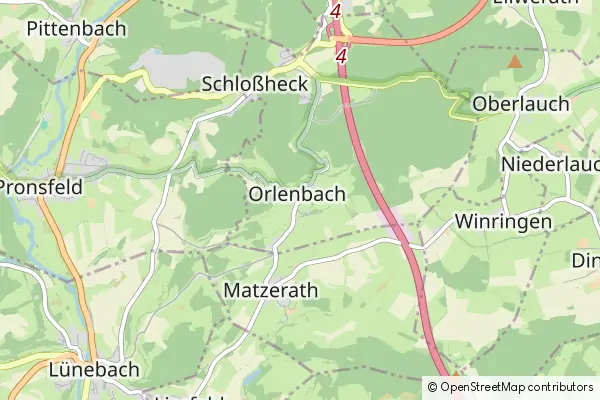 Mapa Orlenbach