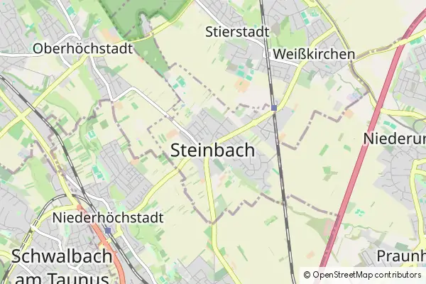 Mapa Steinbach am Taunus