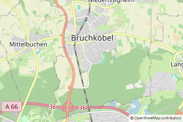 Mapa Bruchkoebel