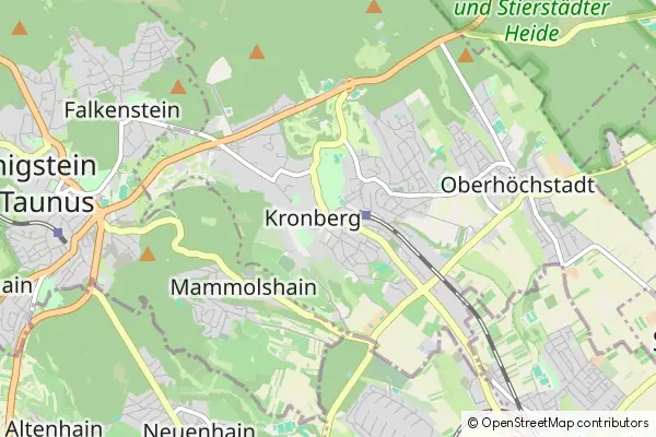 Mapa Kronberg im Taunus