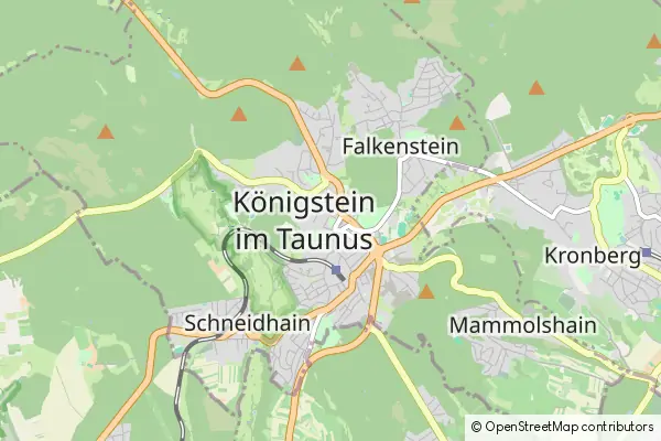 Mapa Konigstein im Taunus