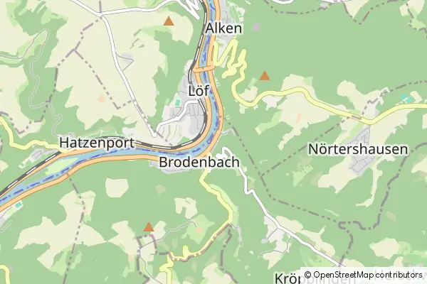 Mapa Brodenbach