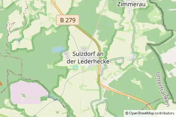 Mapa Sulzdorf an der Lederhecke