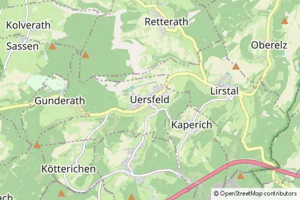 Mapa Uersfeld