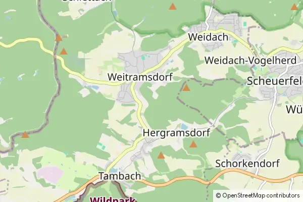 Mapa Weitramsdorf