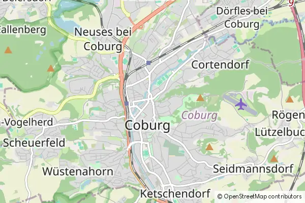 Mapa Coburg