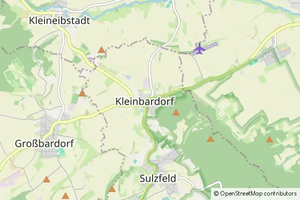 Mapa Kleinbardorf