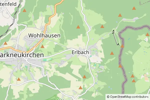 Mapa Erlbach