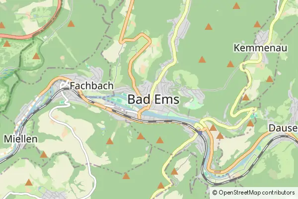 Mapa Bad Ems