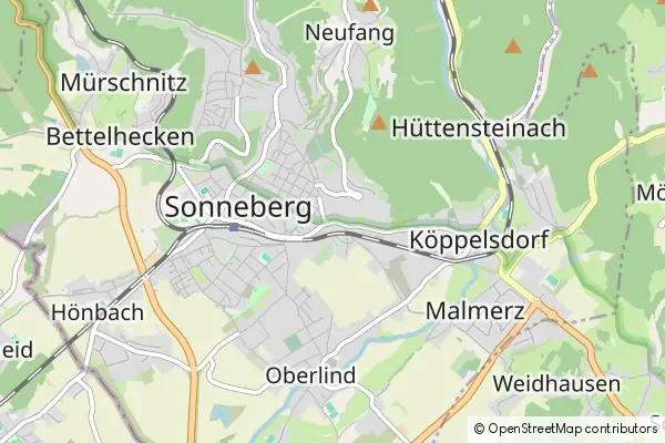 Mapa Sonneberg