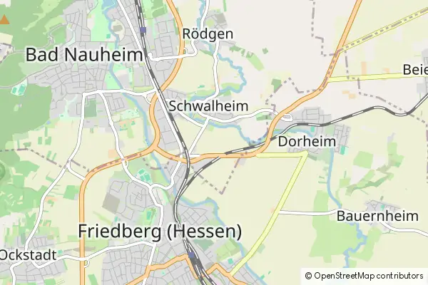 Mapa Friedberg