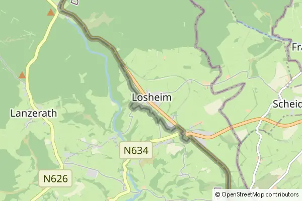 Mapa Losheim