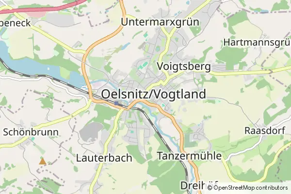 Mapa Oelsnitz/Vogtland