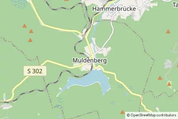 Mapa Gruenbach-Muldenberg