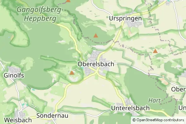 Mapa Oberelsbach