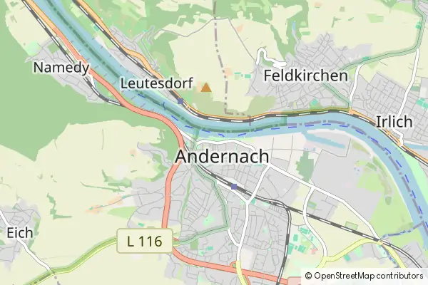 Mapa Andernach