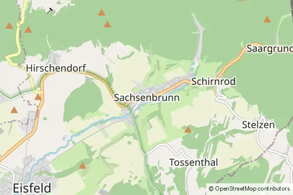 Mapa Sachsenbrunn