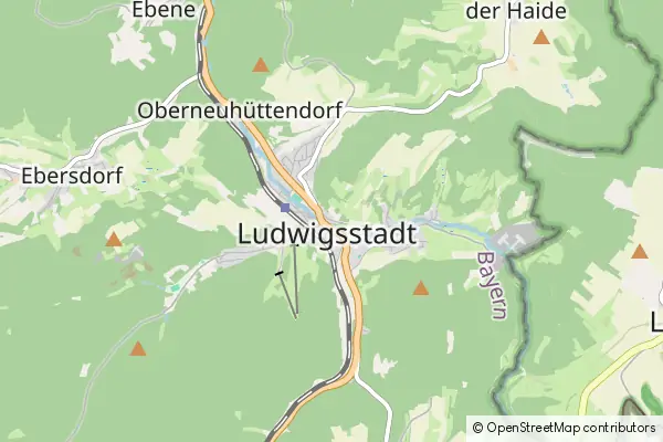 Mapa Ludwigsstadt