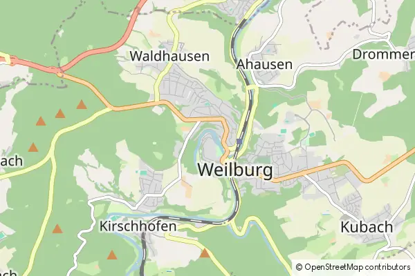 Mapa Weilburg