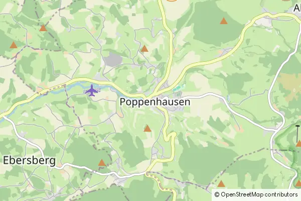 Mapa Poppenhausen