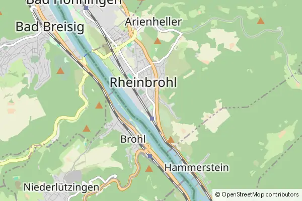 Mapa Rheinbrohl